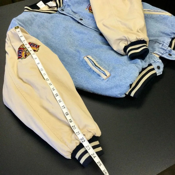 Vintage Disney Mens Blue Mickey Mouse 1928 Varsity American Original Jacket XL - Picture 6 of 15